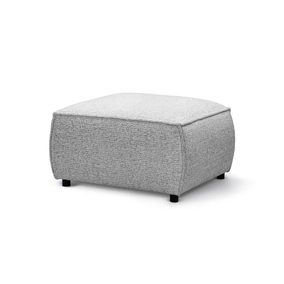 Brick Pouffe 94x40 cm, Modern Style – Gray Matte (BELLA 65)