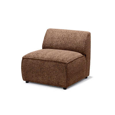 BRICK Modular Corner Sofa – Module S, Left, Cinnamon Oak (BELLA 70)