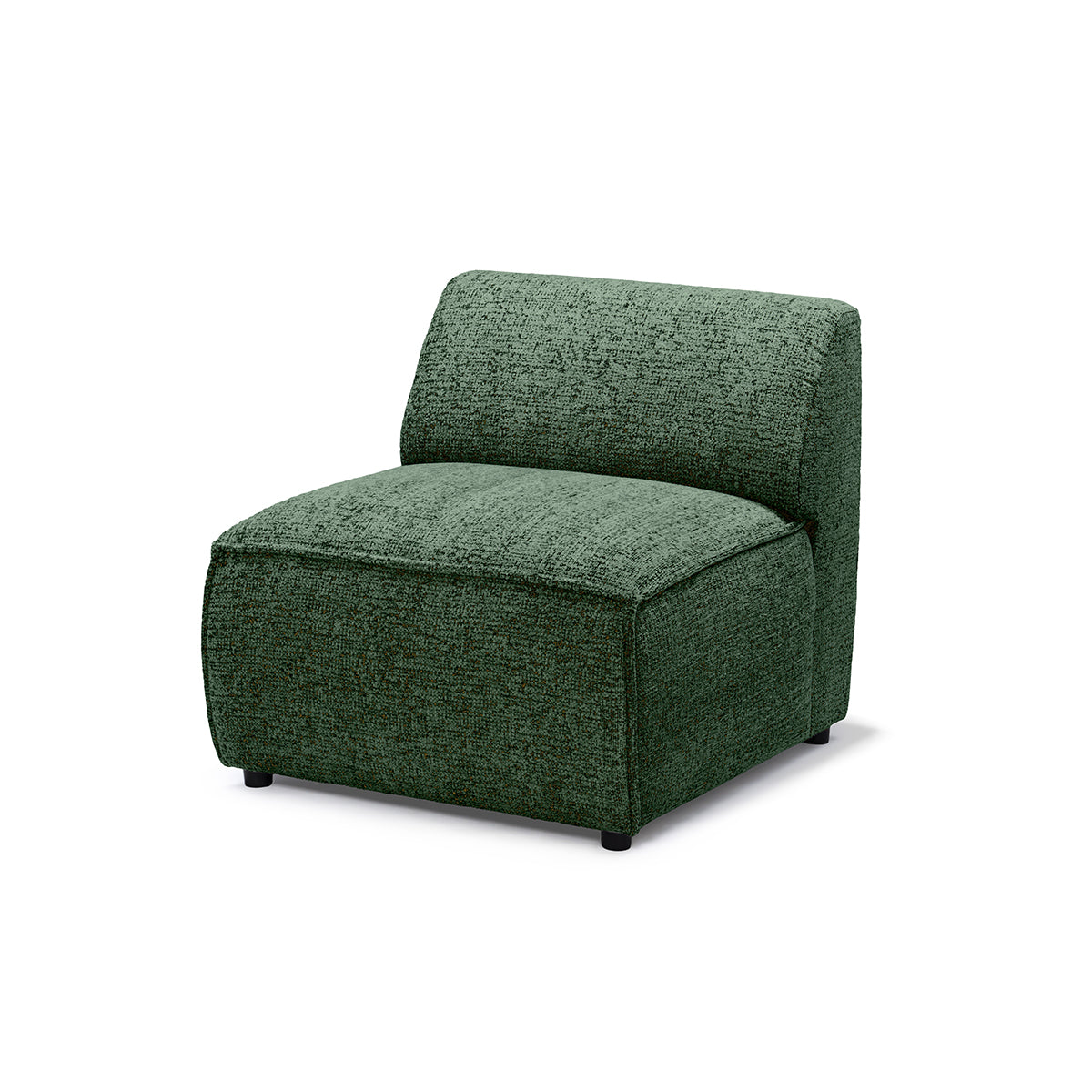 BRICK Modular Corner Sofa – Module S, Left, Green Onyx (BELLA 80)