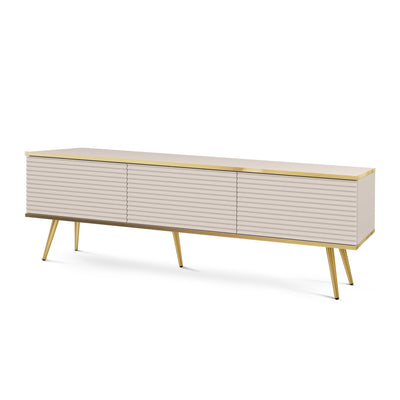 Meva TV Unit / TV Stand 175x30 with Gold Accents – main photo | Pillovely