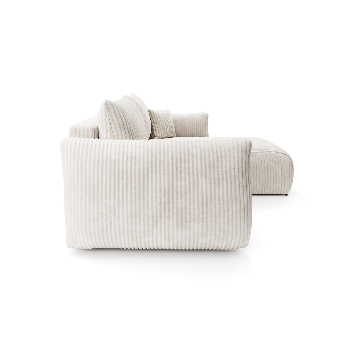 Alloro Corner Sofa Bed 257 cm, Modern Style – side view