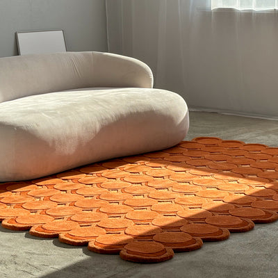 Pelli-tapijt met een geometrisch driedimensionaal patroon in glamourstijl – foto 2