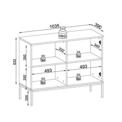 Lampy Sideboard with Doors 104x83, Loft Style – photo 9