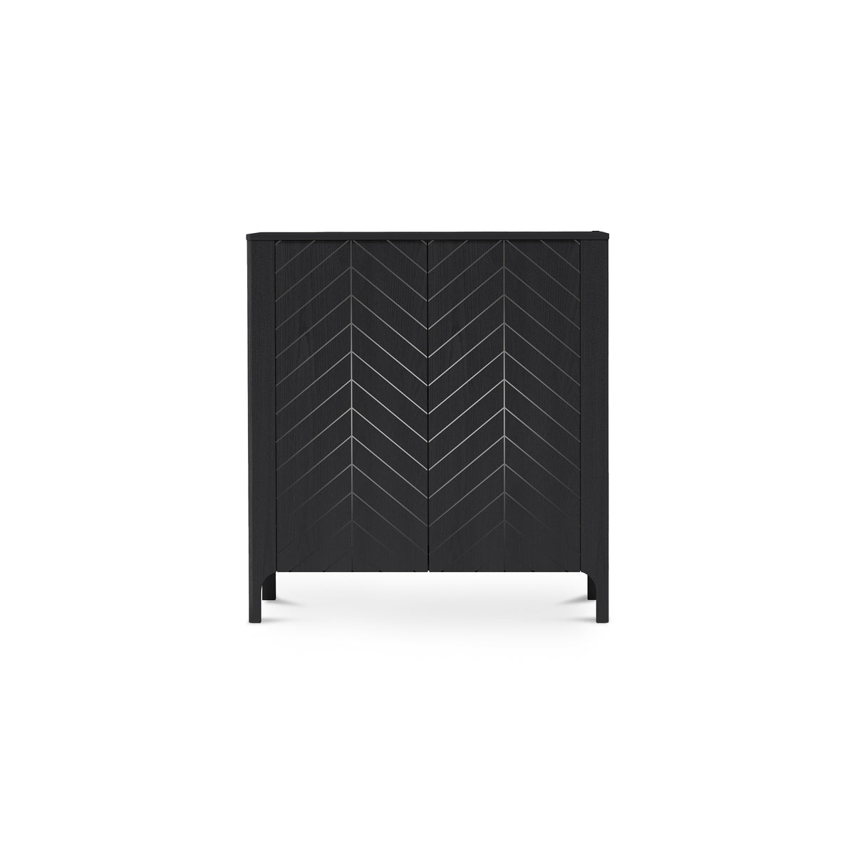 Dressoir EKLIPSO 103x95 met tweedeursfront in moderne stijl - kleur Zwart | Pillovely