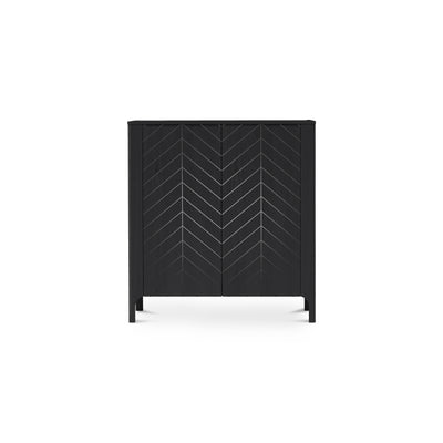 Dressoir EKLIPSO 103x95 met tweedeursfront in moderne stijl - kleur Zwart | Pillovely