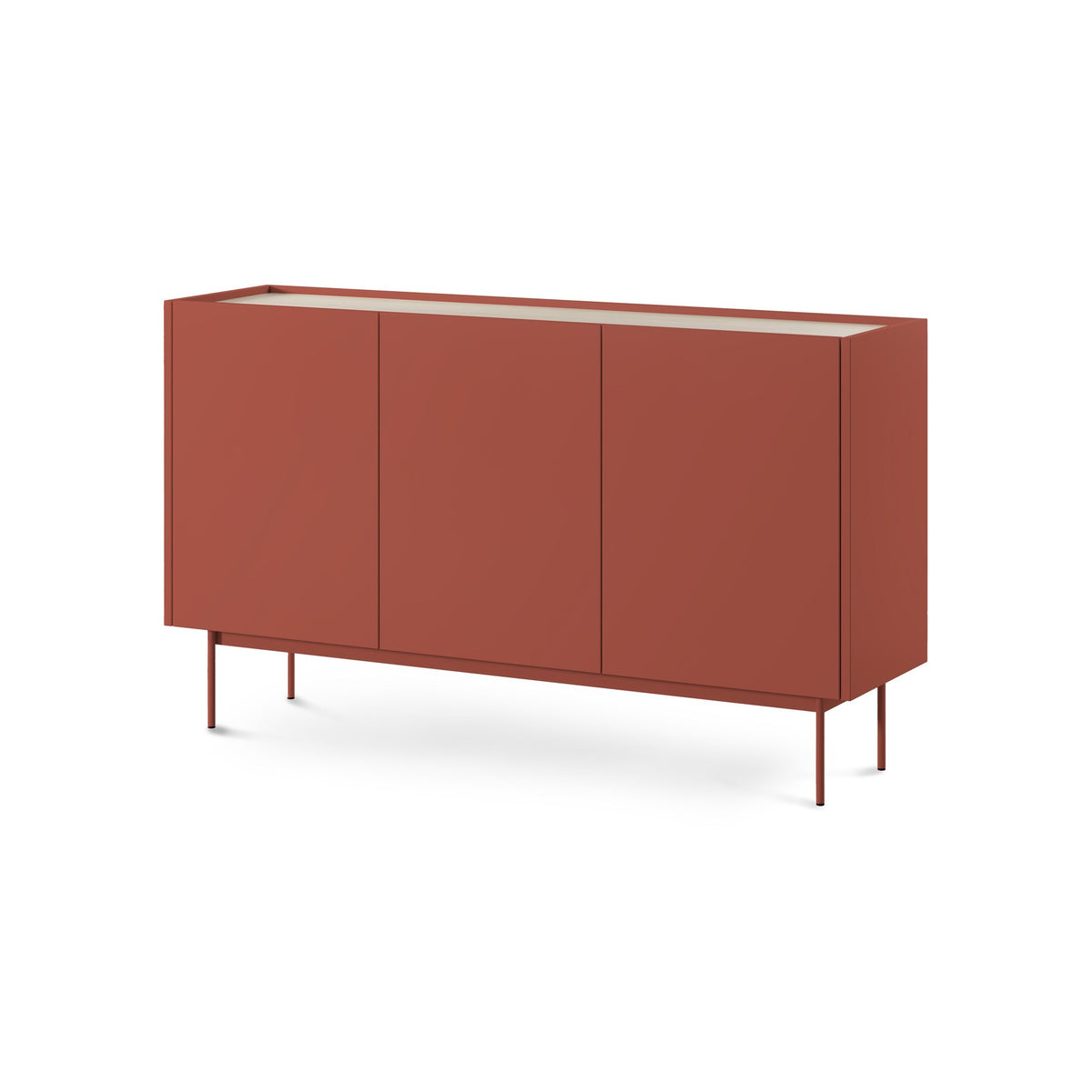 Bema Sideboard 144x83, Modern Style – Ceramic Red