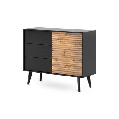 Las Sideboard with Drawers and Doors 104x83, Industrial Style – main photo | Pillovely