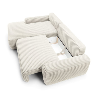 Dori Corner Sofa Bed with Storage 125x200, Modern Style – photo 28