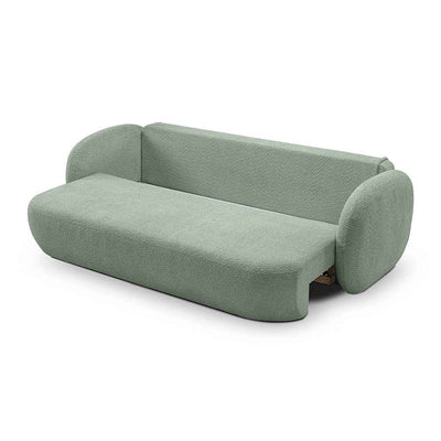 Olemo Sofa Bed 142x200, Modern Style, Abriamo Fabric – with doors open