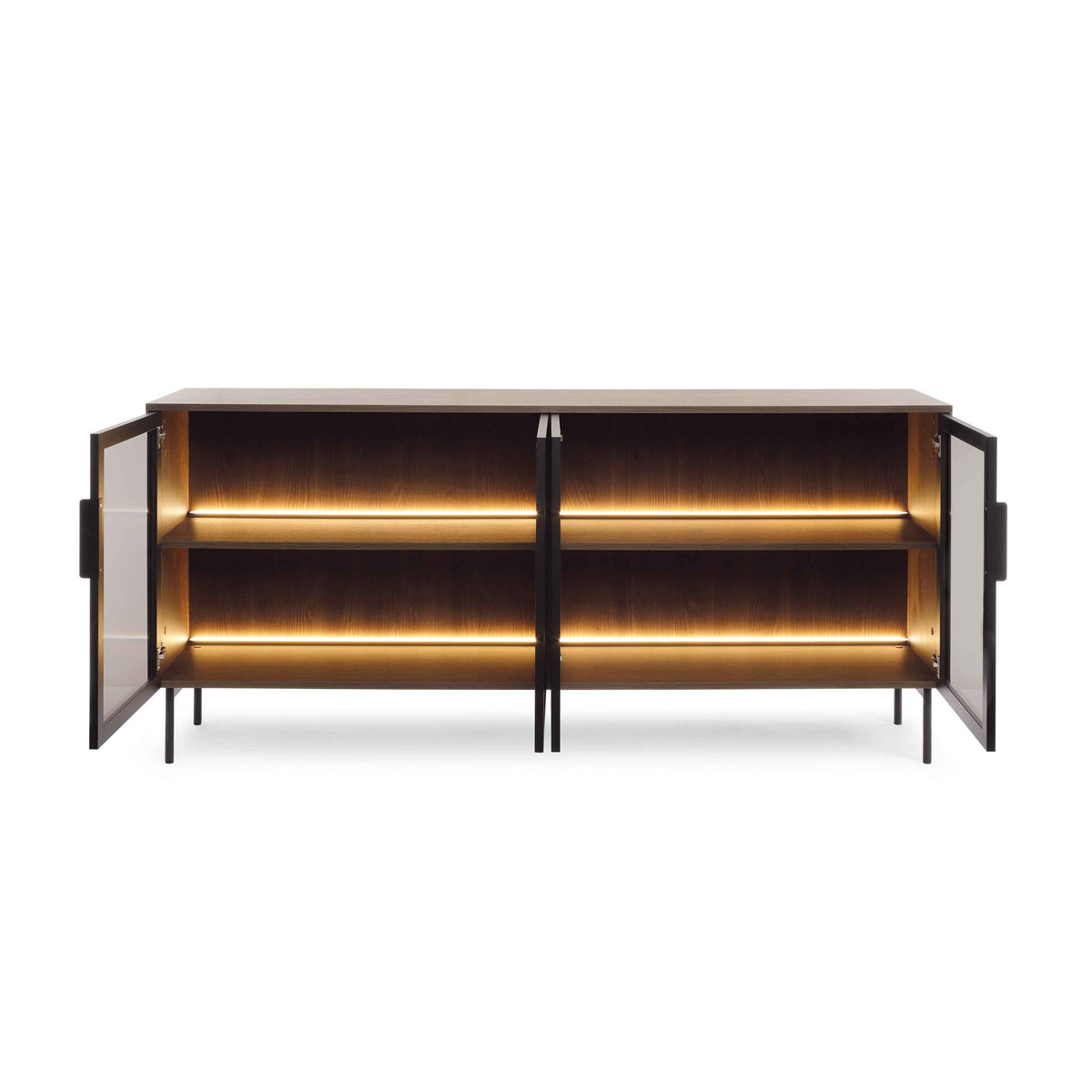 Lummer Sideboard with Doors 181x83, Elegant Style – front view