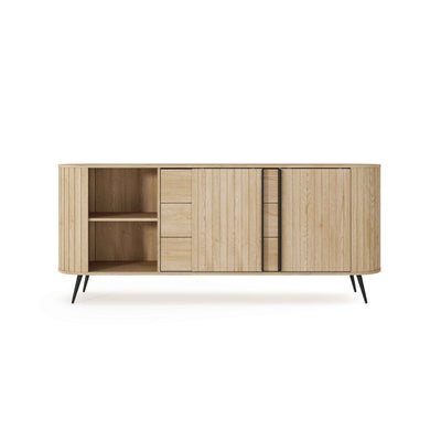 Komoda z drzwiami przesuwnymi i szufladami 196x82 w stylu nowoczesnym | Llovia