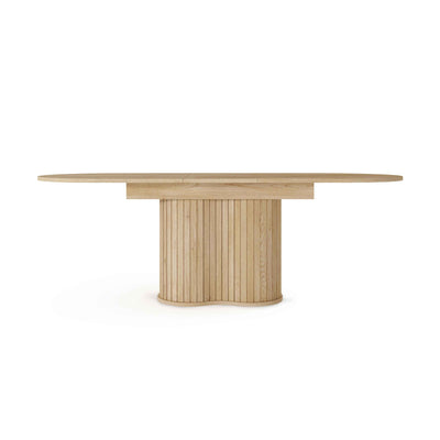 Llovia Extendable Dining Table 180–220x76 cm, Modern Style – front view