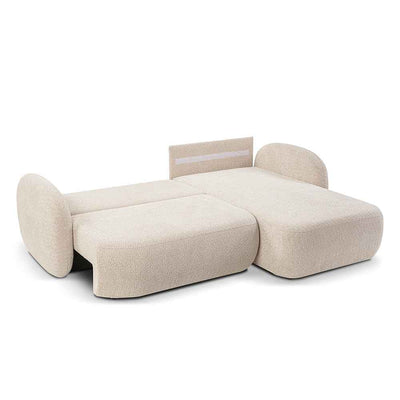 Olemo 4 Seater Corner Sofa Bed, Minimalist Style, Abriamo Fabric – photo 6