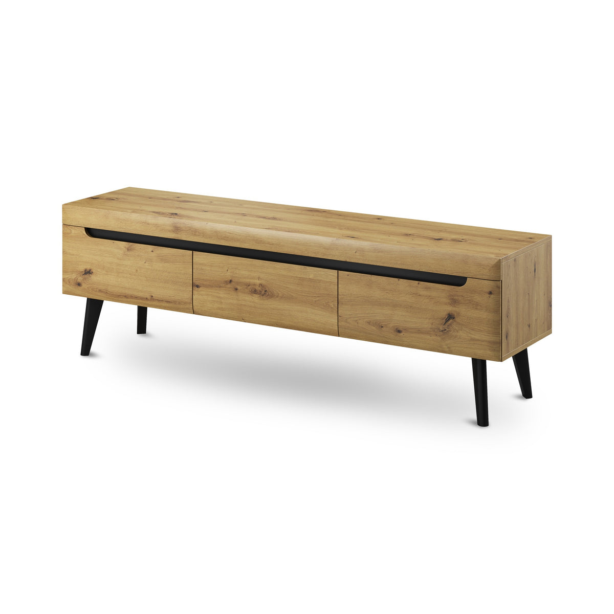 Trava TV Unit 160x50, Scandinavian Style – Artisan Oak