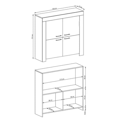 Gorky Storage Sideboard 120x117, Scandinavian Style – photo 4