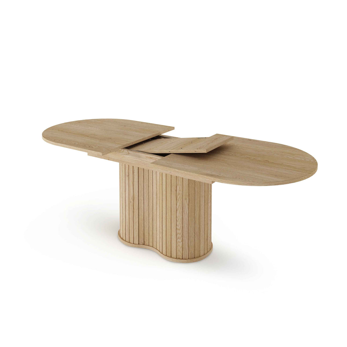 Llovia Extendable Dining Table 180–220x76 cm, Modern Style – with doors open