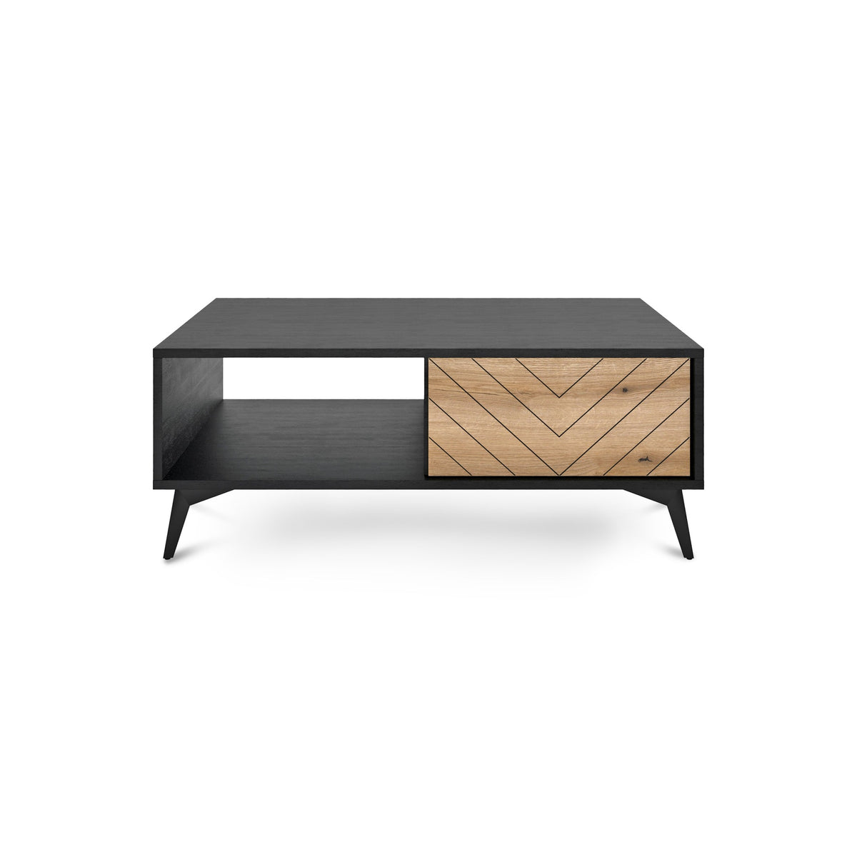 Nirwana Coffee Table 104x40 cm with Drawer, Industrial Style – photo 4