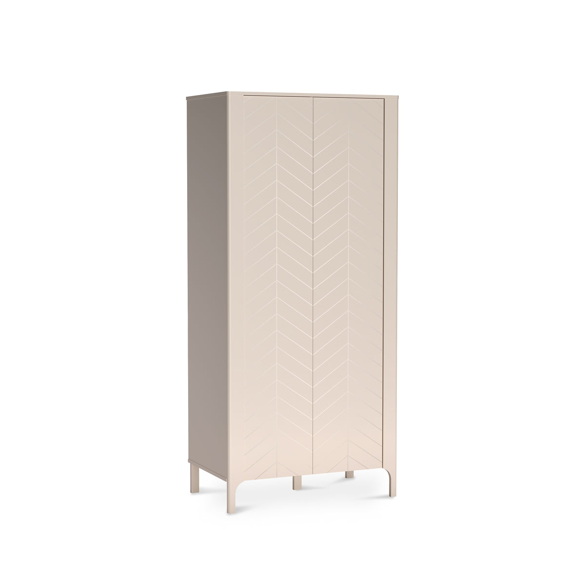 Kledingkast EKLIPSO 90x197 met visgraatfronten in moderne stijl, kleur Kasjmier - hoofdafbeelding | Pillovely
