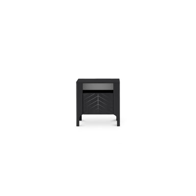 Nachtkastje EKLIPSO 54x57 met open nis in moderne stijl - kleur Zwart | Pillovely