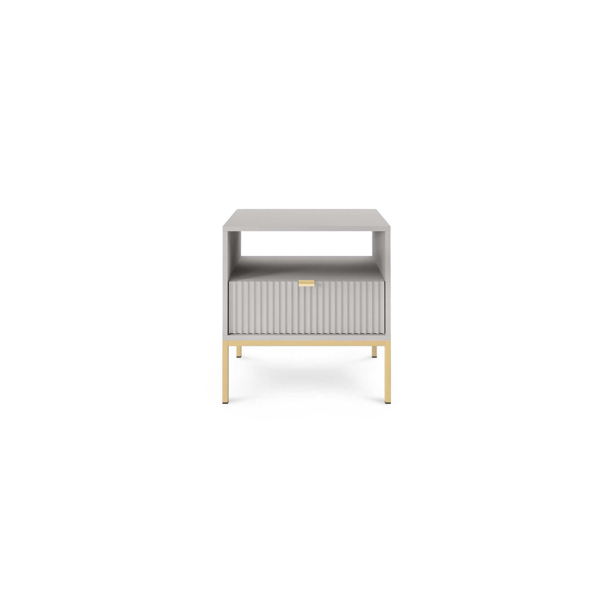 Roza Bedside Table with Drawer 54x56 cm, Glamour Style – photo 16