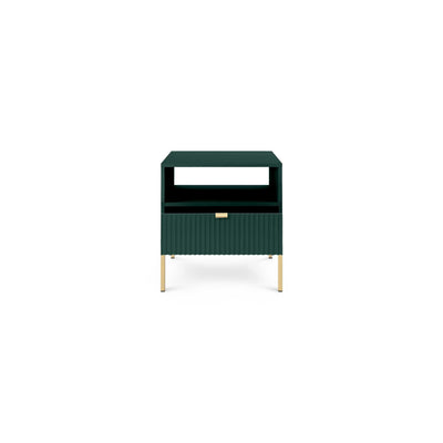 Roza Bedside Table with Drawer 54x56 cm, Glamour Style – photo 23