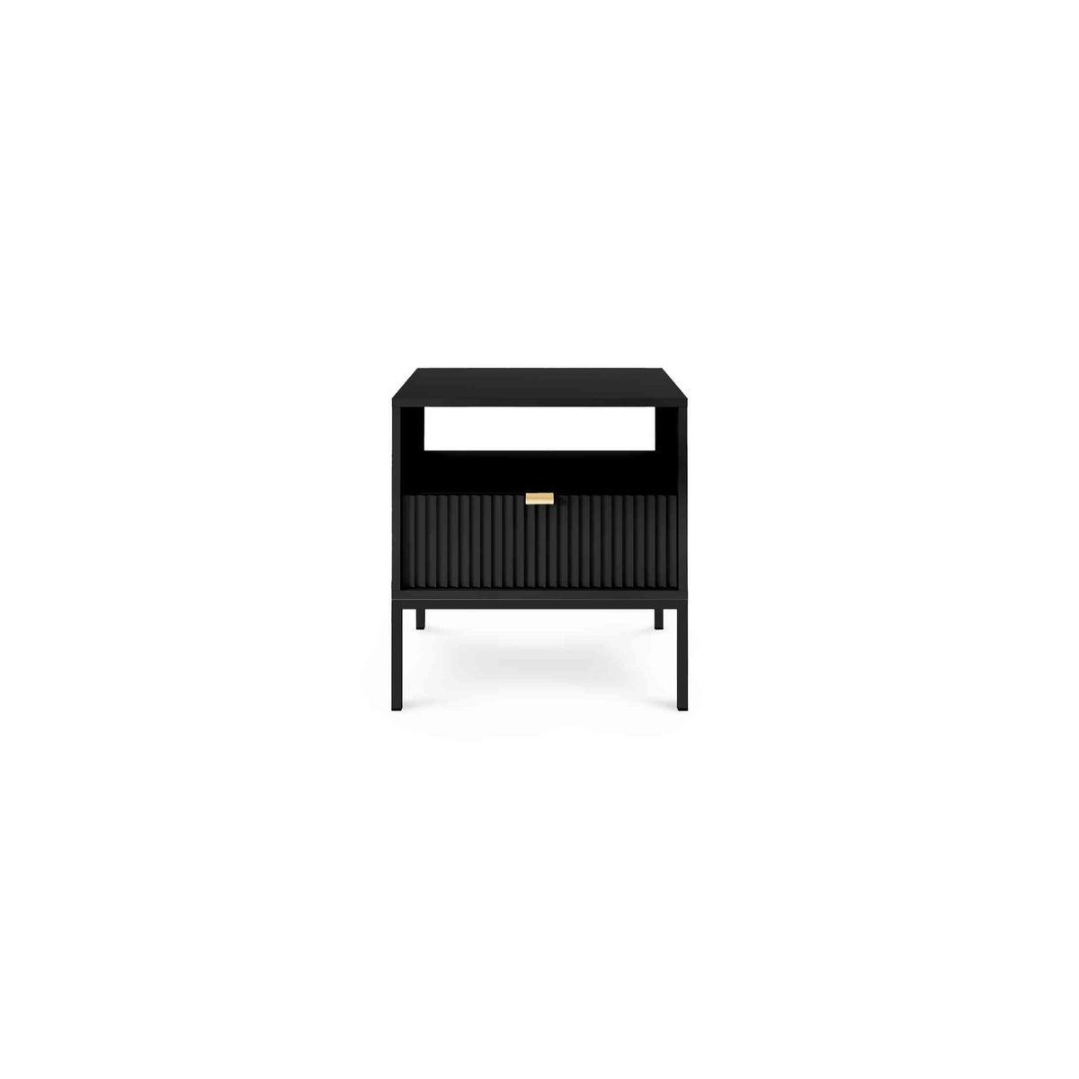 Roza Bedside Table with Drawer 54x56 cm, Glamour Style – photo 30