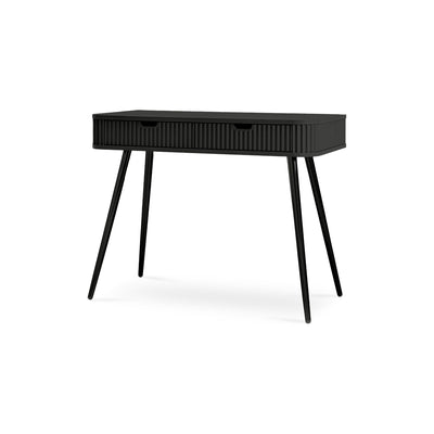 Eva Dressing Table with 2 Drawers 103x80 cm, Modern Style – Black