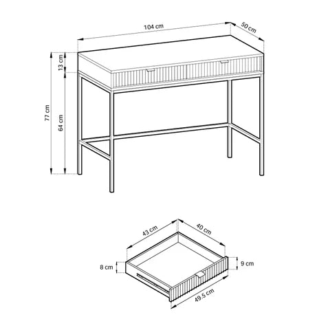 Roza Dressing Table 104x78 cm, Glamour Style – photo 5