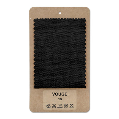 Fabric sample VOUGE Deep Black (VOUGE 18)