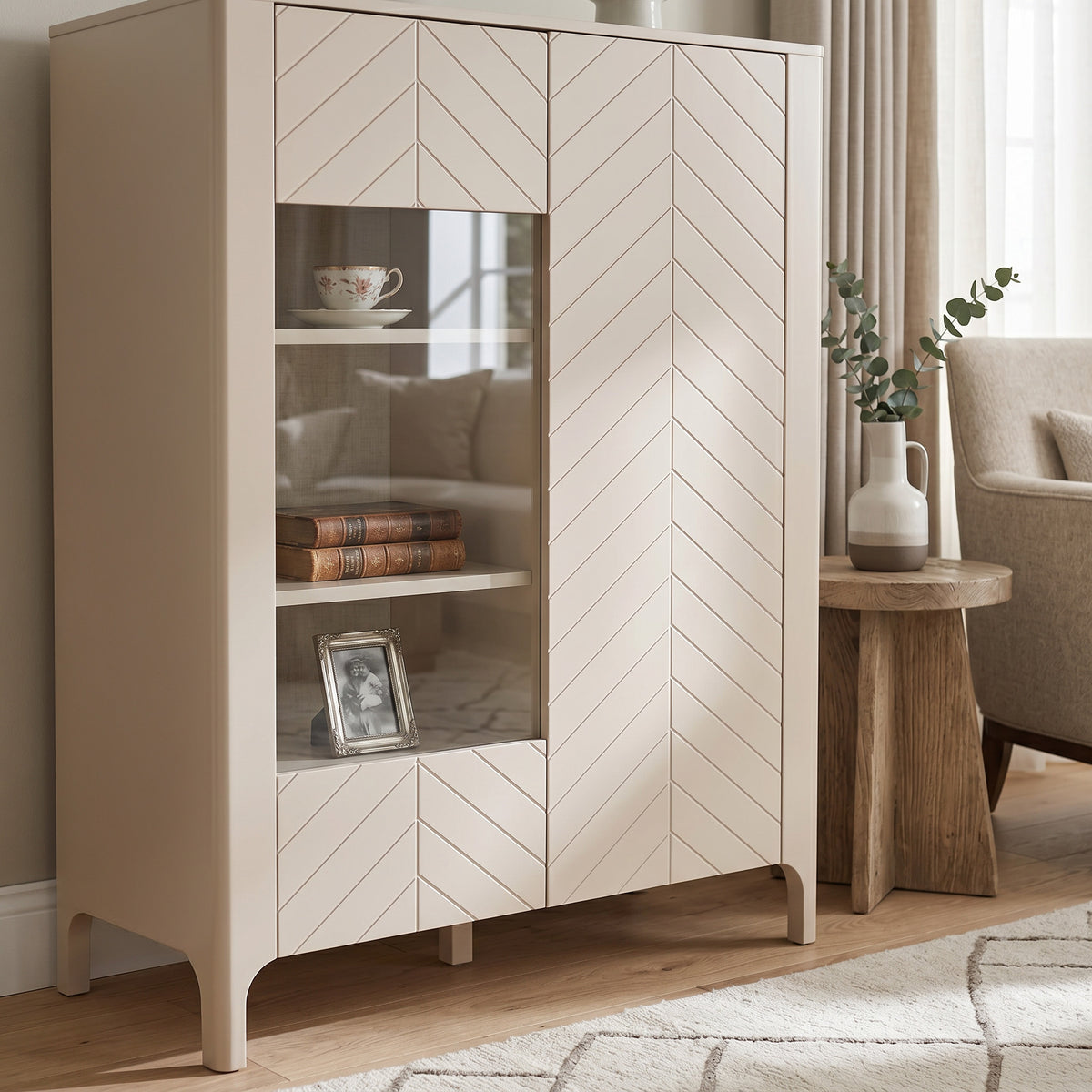 EKLIPSO 103x145 raam met beglazing in moderne stijl, kleur Kasjmier - in een interieur | Pillovely