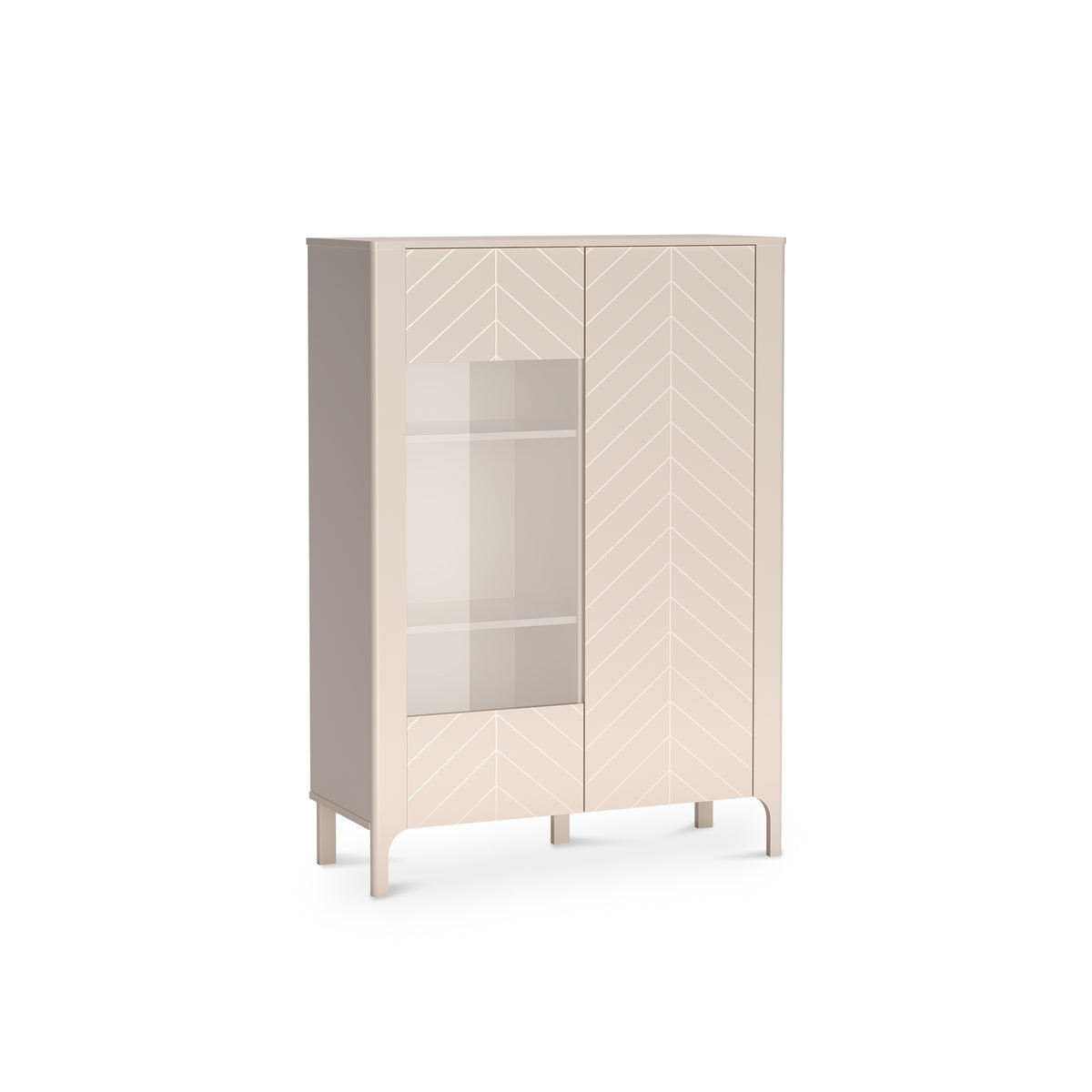 EKLIPSO 103x145 witrynekast met beglazing in moderne stijl, kleur Kasjmier - hoofdafbeelding | Pillovely