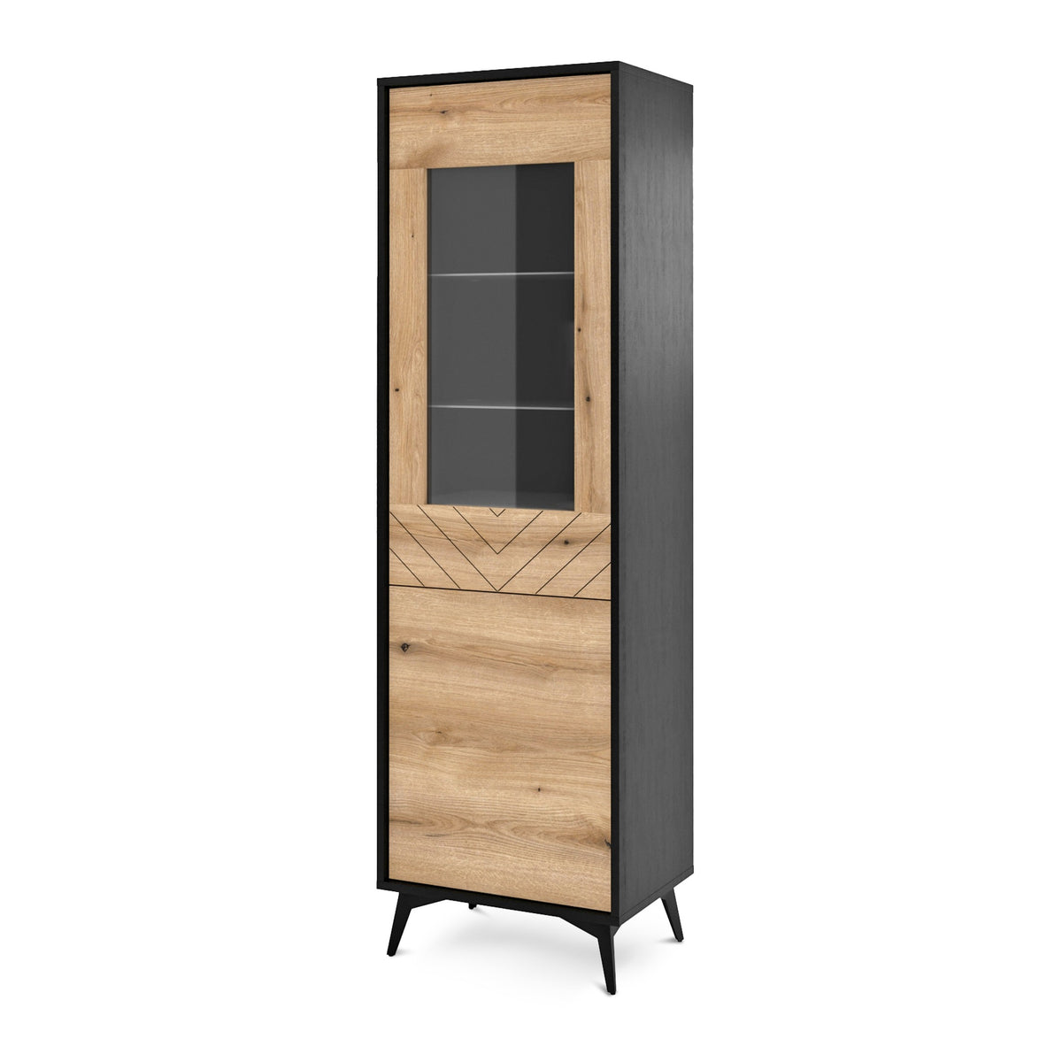 Nirwana Glass Display Cabinet 54x178 cm, Modern Style – main photo | Pillovely