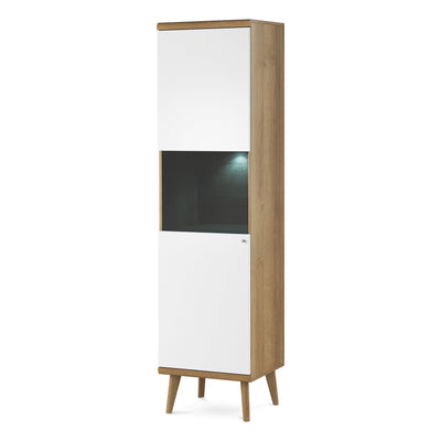 Lato Glass Display Cabinet 50x197 cm, Scandinavian Style – main photo | Pillovely