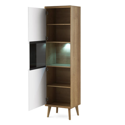 Lato Glass Display Cabinet 50x197 cm, Scandinavian Style – photo 3