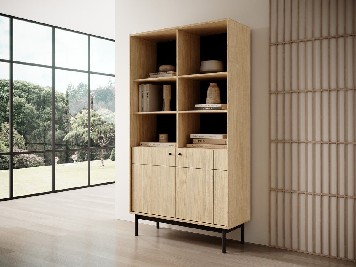Sabi Display Cabinet 104x185 cm, Japandi Style – photo 9