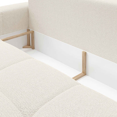 Soso 3 Seater Sofa Bed 149x200 with Storage, Modern Style – close-up of details and texture