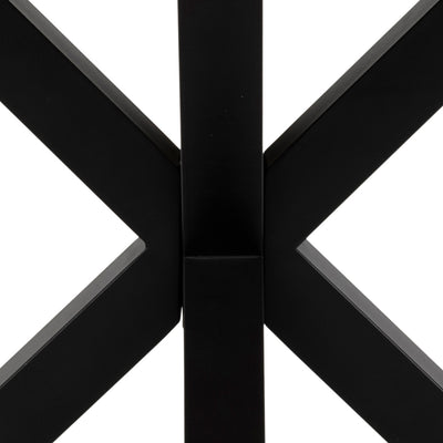 Stela Classic Round Dining Table 120x77 cm, Industrial Style – close-up of details and texture