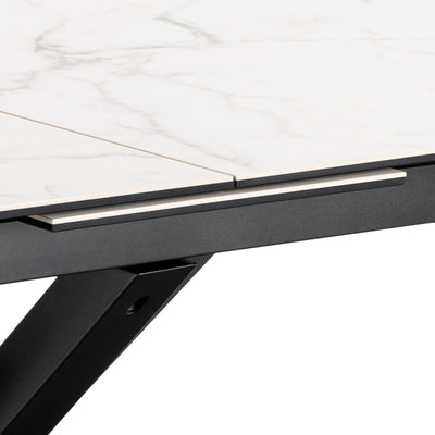 Lorrins Large Extendable Dining Table 200–240x76 cm, Modern Style – close-up of details and texture