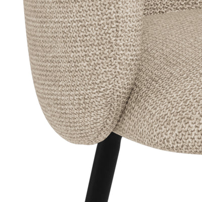 Delmo Set of Two Dining Chairs, Modern Style – close-up of details and texture