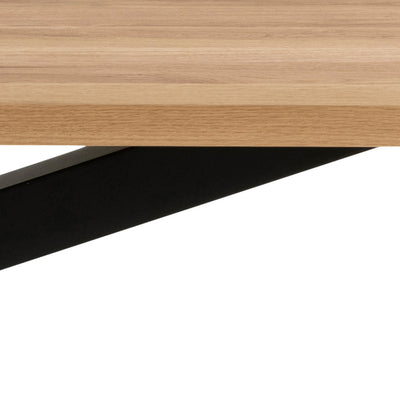 Oryss Oak Dining Table 220x76 cm, Industrial Style – close-up of details and texture
