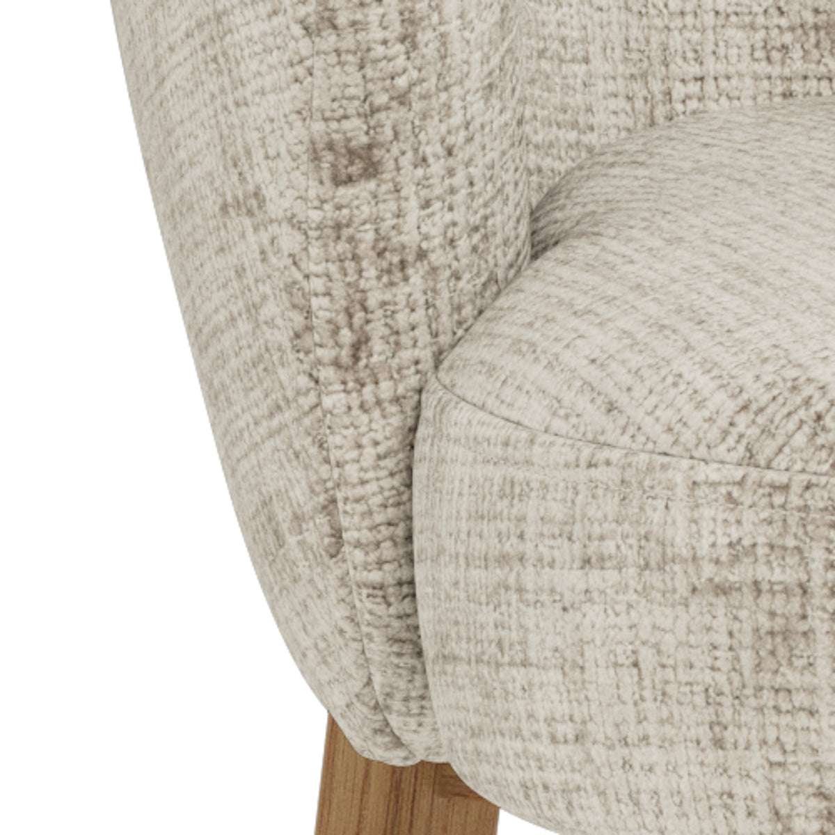 Melor Set of Two Chairs with Armrests, Modern Style – close-up of details and texture