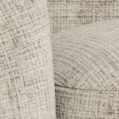 Setum Swivel Armchair with Soft Seat, Modern Style – close-up of details and texture