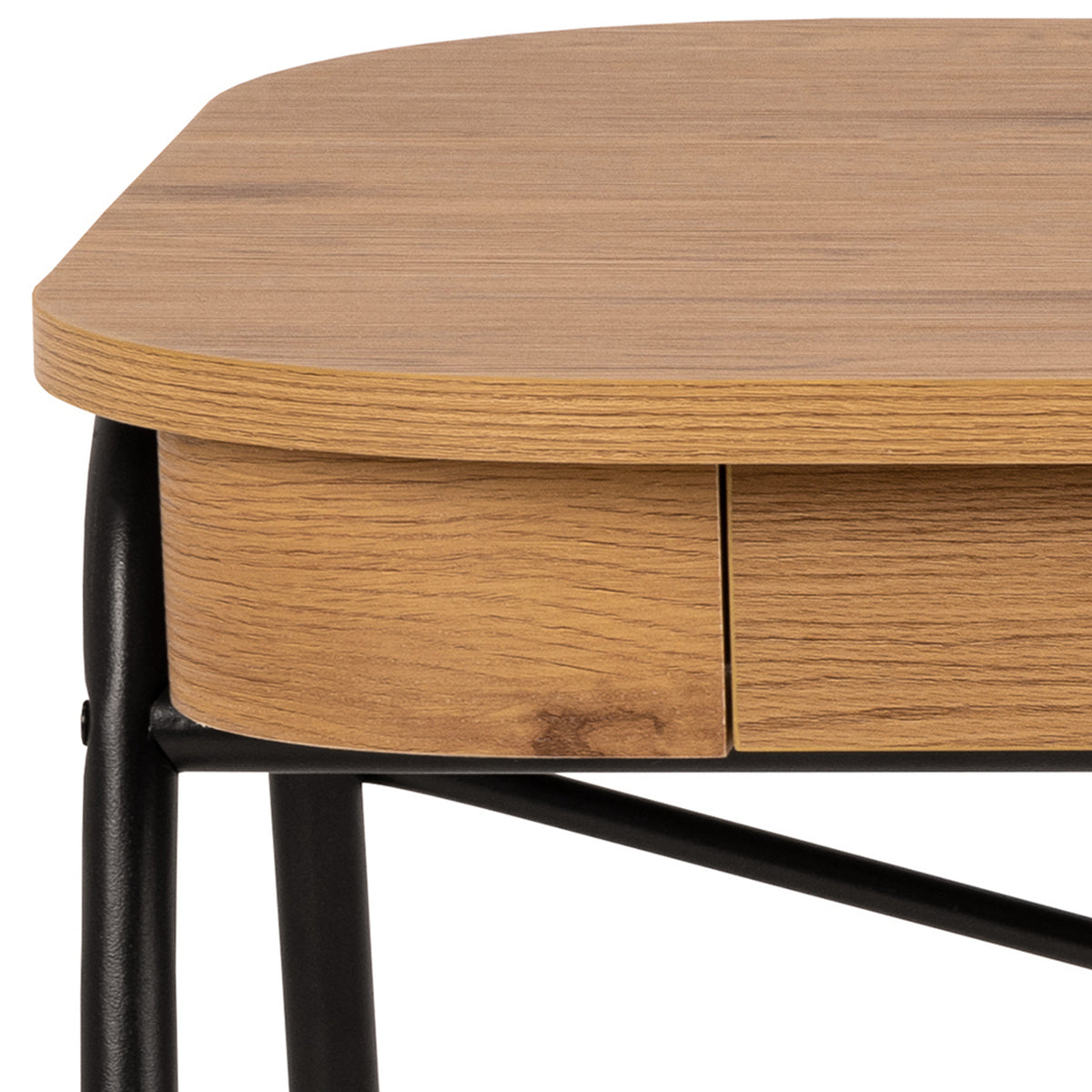 Astel-bureau 120x60 met twee laden in moderne stijl – close-up van de details en textuur