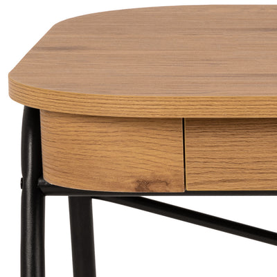 Astel-bureau 120x60 met twee laden in moderne stijl – close-up van de details en textuur