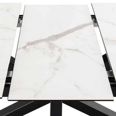 Lorrins Extendable Dining Table 168–210x76 cm, Modern Style – close-up of details and texture